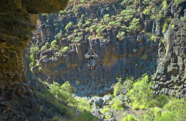 Abseiling Adventure in Volcanic Ravine in Tenerife for Beginners
