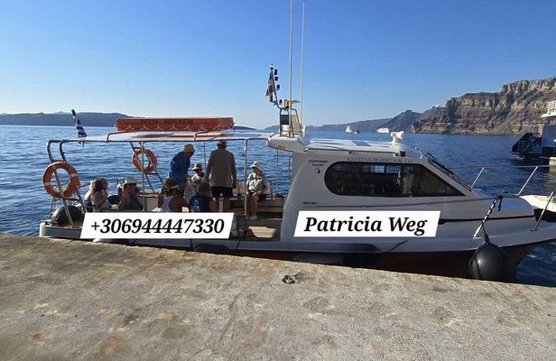 Santorini WATER TAXI PW Shared/Private Escorted Tour w/8 people