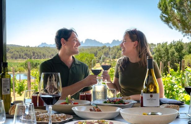 From Barcelona: Montserrat, Wine & Gourmet Lunch with Views