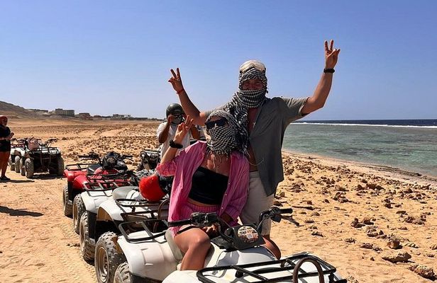 Marsa Alam Sunset Quad Safari with Camel Ride, BBQ Dinner