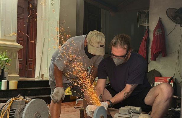 Authentic Knife Making Workshop with Master Blacksmith in Hanoi