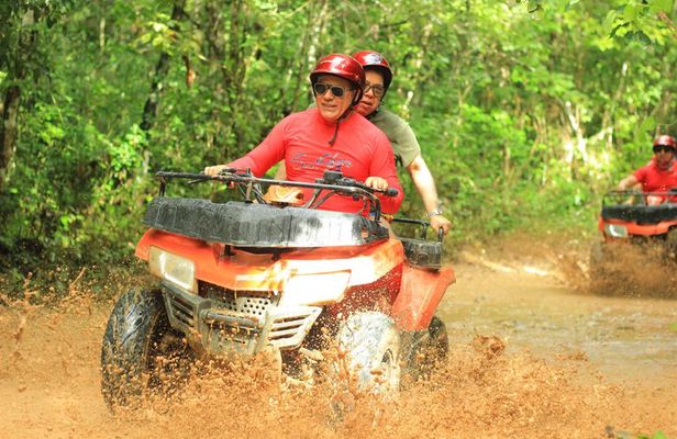 ATV Adventure Tour Zipline and Cenote Swim in Playa del Carmen