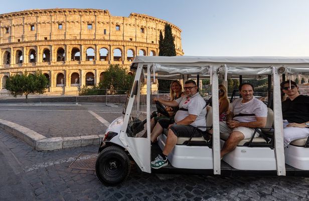 Rome Golf Cart Tour Hidden Gems with Coffee & Gelato