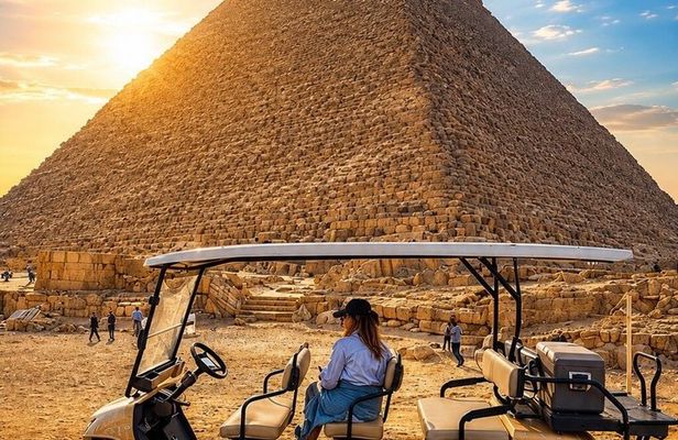 Private Giza Pyramids Tour with Golf Cart, Camel Ride & Breakfast