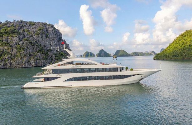 Leona Cruise Ha Long bay 6 Star Luxury Day Ship with Buffet Lunch