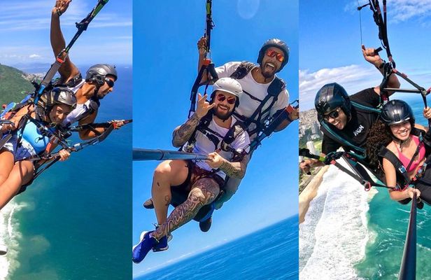 Paragliding flight in Rio de Janeiro