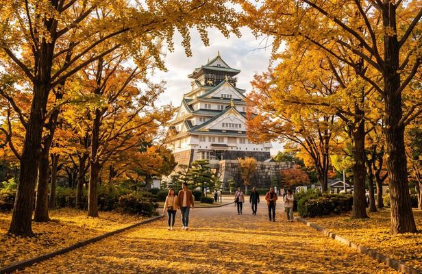 Osaka: Kuromon Market, Dotonbori & Castle Walking Tour