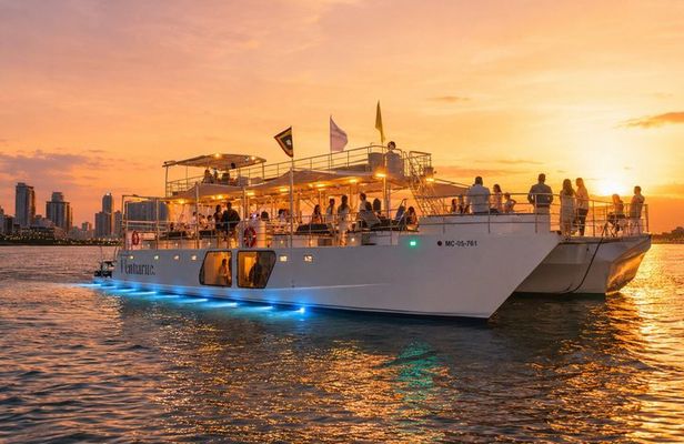 Cartagena Sunset Catamaran Cruise with Open Bar