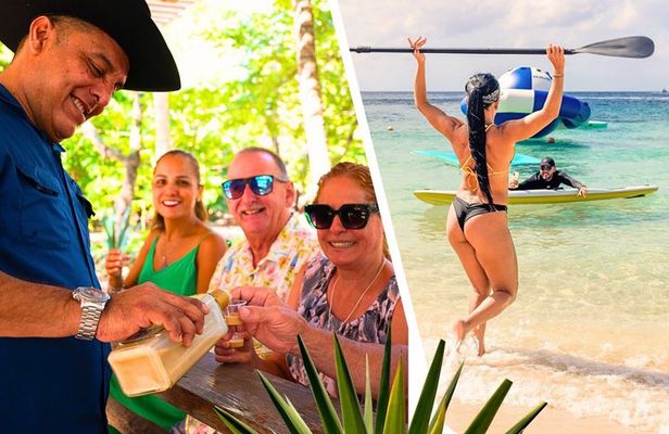 Cozumel Tequila and Chocolate Tour with Drink and Beach Day Pass