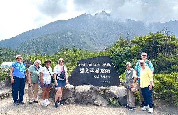 Sakurajima Private Car Tour: Volcano Viewpoints and Foot baths