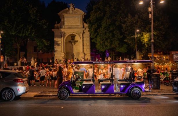 Rome Night Golf Cart Tour with Vatican City and Trastevere