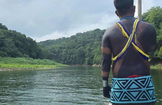 Panama City Emberá Indigenous Village Chagres Waterfall and River