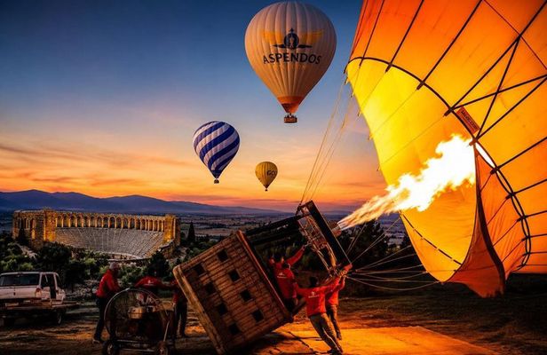 Aspendos Sunrise Hot Air Balloon Flight with Hotel Transfer