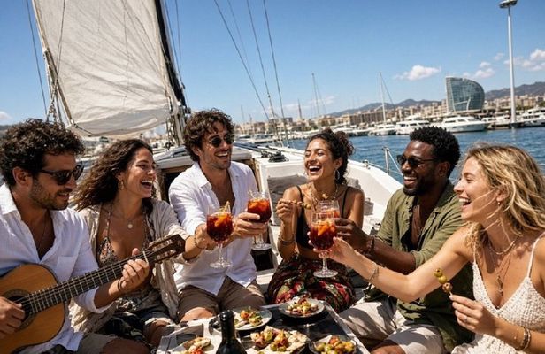 Barcelona: Small-Group Sailing Cruise with Live Rumba & Vermouth