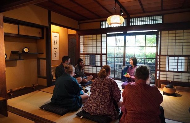 Authentic Tea Ceremony & Calligraphy in Kyoto with Kamogawa View