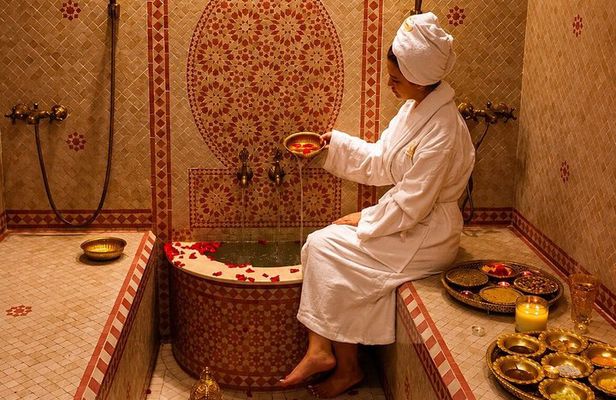 Moroccan Hammam and Full Massage with Private Pickup in Marrakech