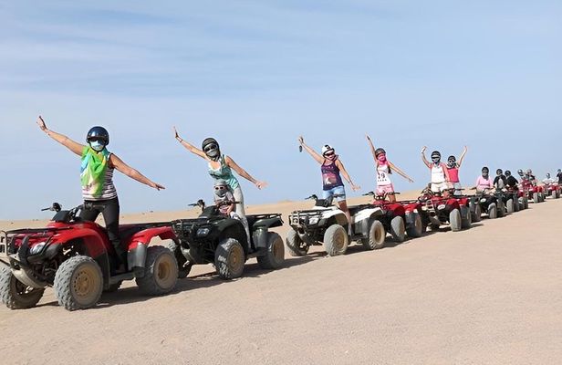 Hurghada Quad Bike Safari with Camel Ride and BBQ Dinner