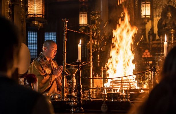 Tokyo Fire Ritual and Meditation Experience at Koyasan Temple