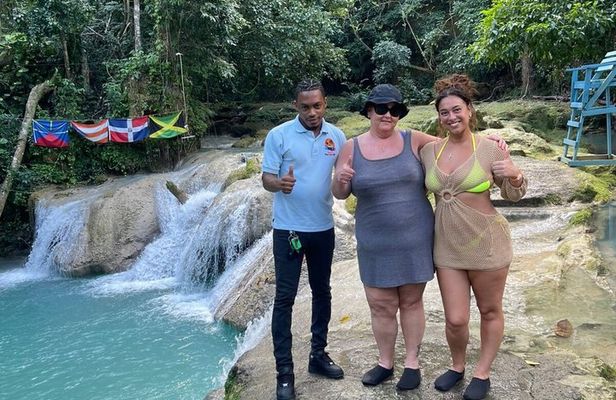 Blue Hole and Secret Falls plus Dunn's River Falls Combo Tour
