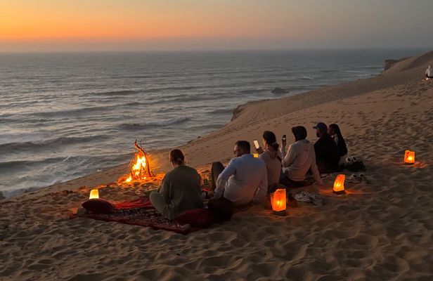 Agadir: Sunset Moroccan Dinner & Campfire Under the Stars
