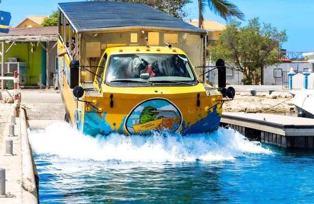 Bus That Drives Into the Sea Unique Curaçao Amphibious Tour