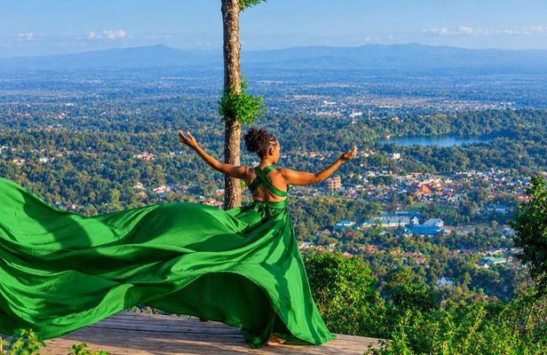Flying Dresses Photo Shoot Experience in Arusha Tanzania