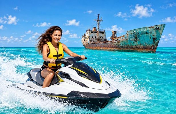 Providenciales Jet Ski Tour to Iguana Bay Island and Shipwreck