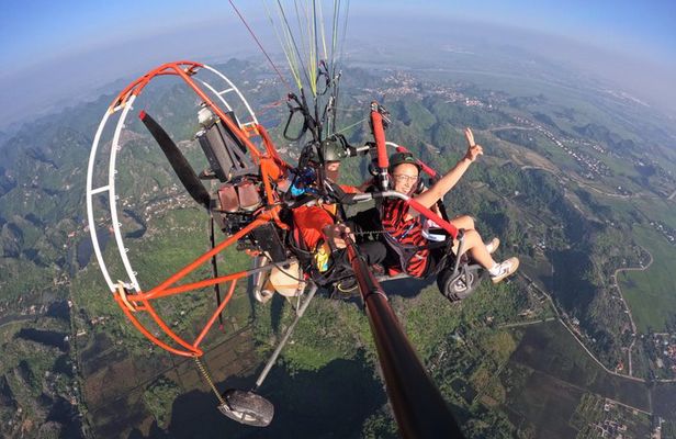 Ninh Binh Paramotor Flight over Trang An and Hoa Lu