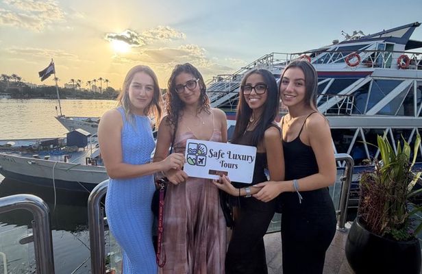 Cairo Nile River Dinner Cruise with Belly Dance Tanoura & Pickup