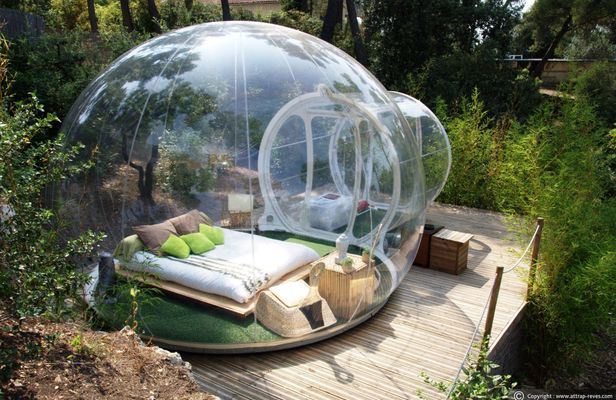One Night Stay in Unique Bubble Hotel in France for Two