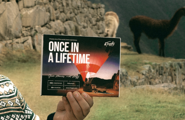 Once in a Lifetime - Experience Gift Card by Tinggly, Christmas Gifts, Gifts for men, Gifts for women, Birthday gifts, Wedding Gifts, Gifts for